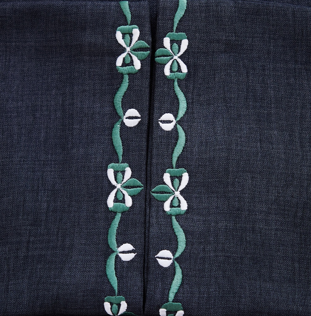 A16 Green Bows Abaya