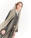 A17 Green Gold Butterfly Abaya