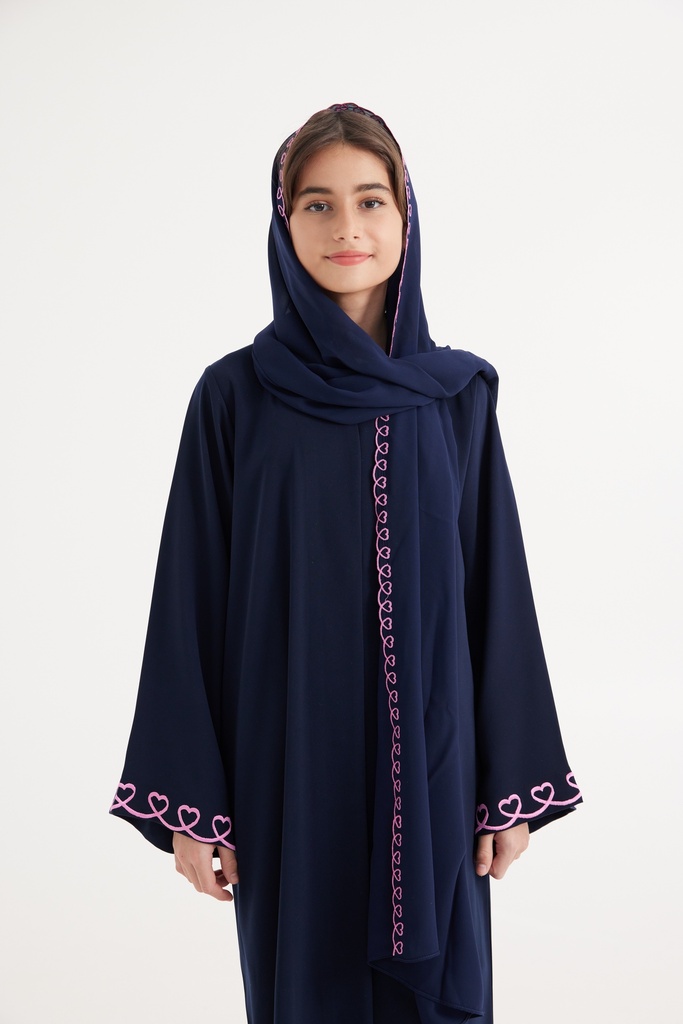 A15 Hearts Abaya