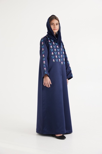 A18 Bows and Flowers Abaya